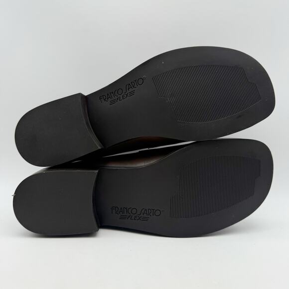 Franco Sarto Womens Bocca Loafers US 9 M EU 40 Brown Leather Slip On NWOB - Picture 11 of 12